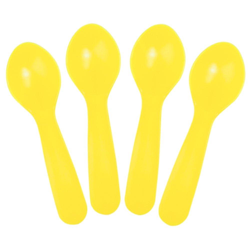 UNIQIFY® Yellow Mini Tasting Spoons - Frozen Dessert Supplies 42716